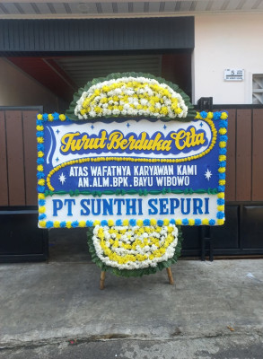 Papan Bunga Duka di Lampung Utara
