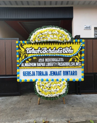 Papan Bunga Duka di Lampung Utara